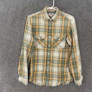 Wallace & Barnes Shirt Mens XS Multicolor Plaid Cotton Long Sleeve Button Up